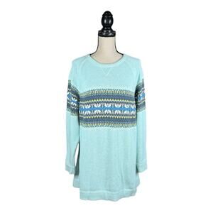 Eddie Bauer Fair Isle Angora Blend Sweater